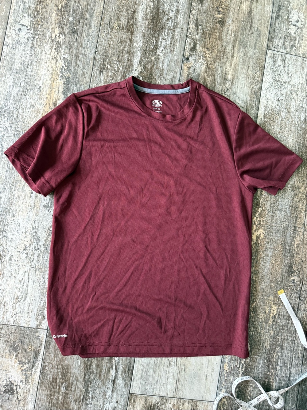2 for $10 sale: Athletic works brown/burgundy crewneck performance T-shirt - S